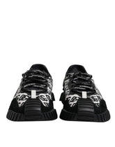 Dolce & Gabbana Black Logo Lace Up Low Top NS1 Sneakers Shoes